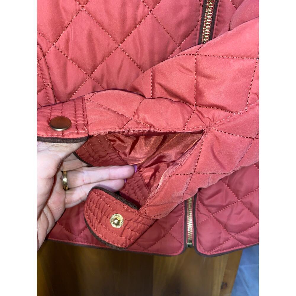 Love Tree Puffer Zip‎ up Barn Jacket with collar Lightweight Size medium - Picture 7 of 7